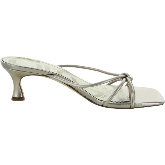 Circus by Sam Edelman Womens Jess Gold Faux Leather Kitten Heels Shoes NWT - Picture 3 of 3